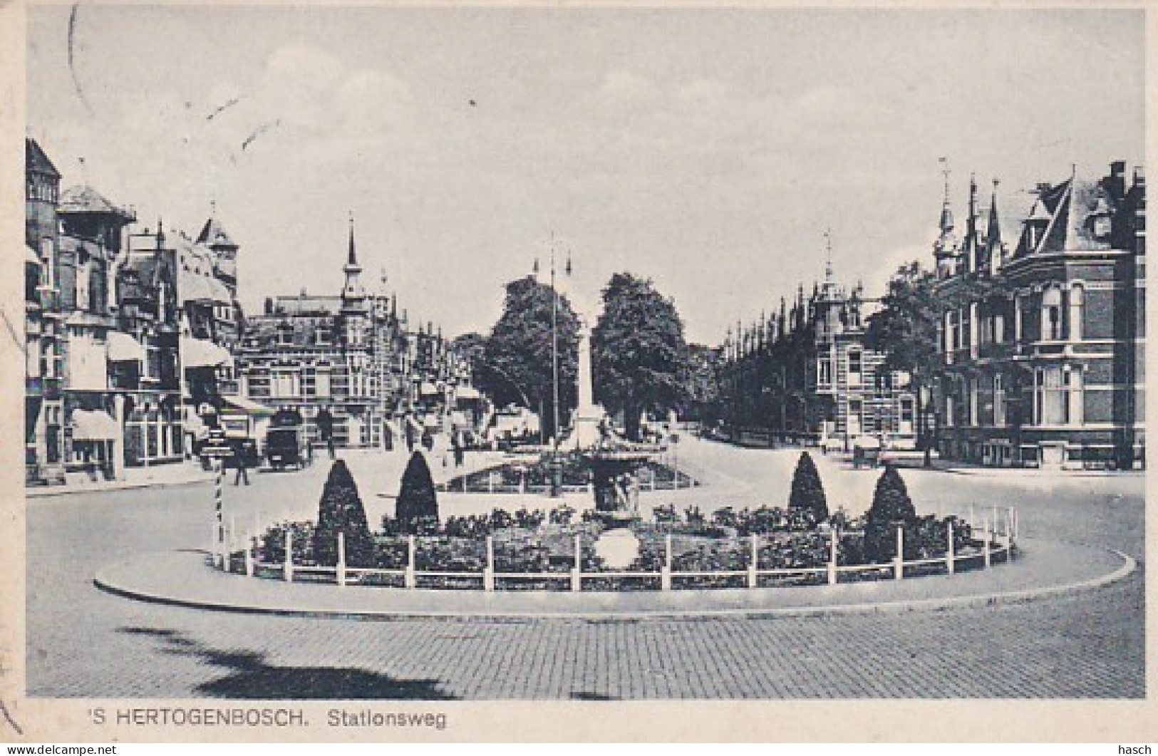 4842362’S Hertogenbosch, Stationsweg. 1935. (minuscule Vouwen In De Hoeken) - 's-Hertogenbosch