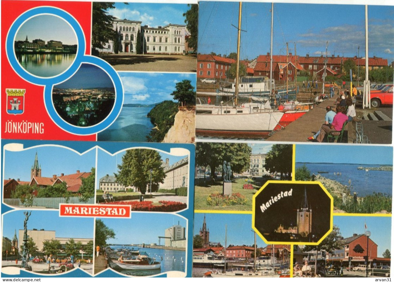 SWEDEN - VACKER UPPSÄTTNING  av 36 SEMI MODERNA KART -  LEDIG PORT --- BEAUTIFUL SET of 36 CARDS ========> FREE PORT -