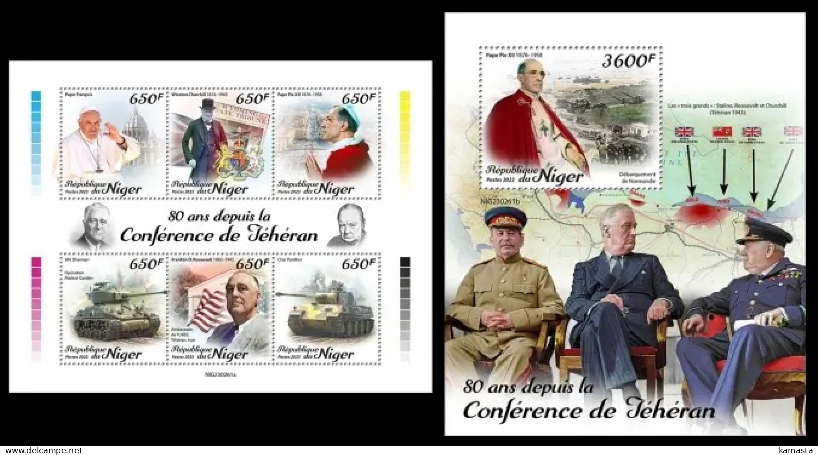 Niger  2023 80 Years Since The Tehran Conference, Winston Churchill.  (261) OFFICIAL ISSUE - Sir Winston Churchill