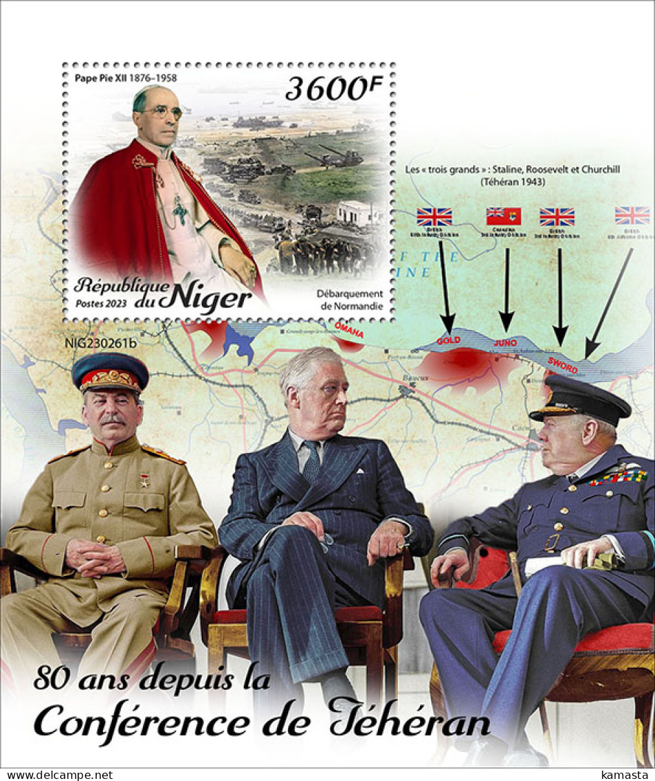 Niger  2023 80 Years Since The Tehran Conference, Winston Churchill.  (261b) OFFICIAL ISSUE - Sir Winston Churchill