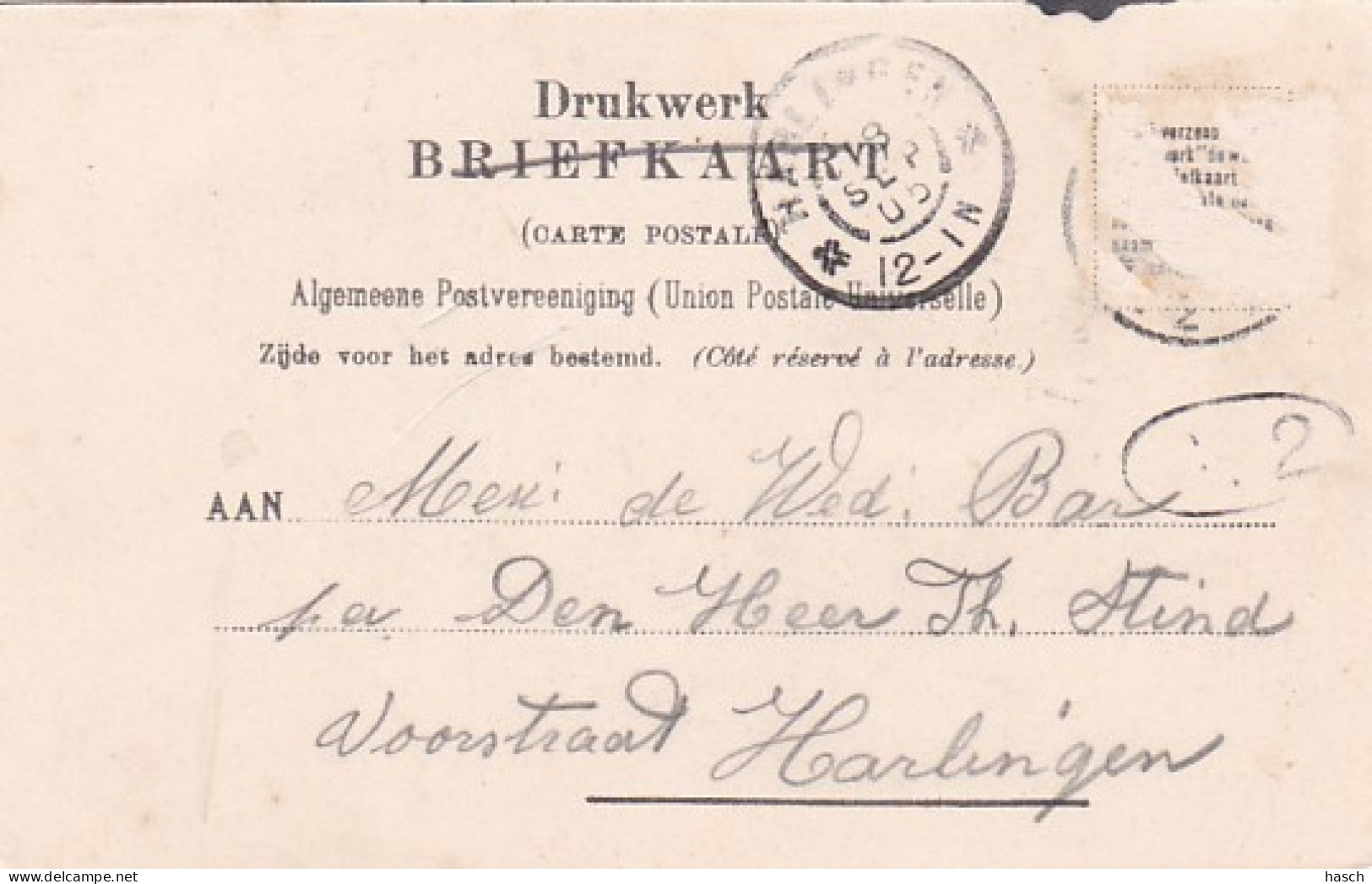 4842469Zaandam, R. K. Kerk. (poststempel 1905) - Zaandam