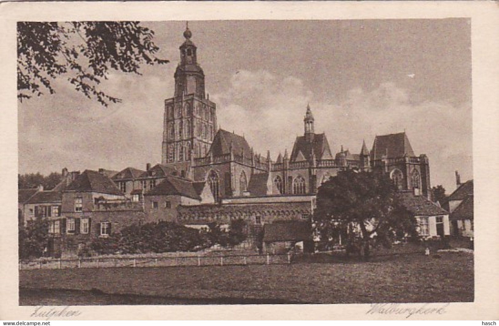 4842520Zutphen,  St. Walburgskerk.1928.(zie Hoeken) - Zutphen