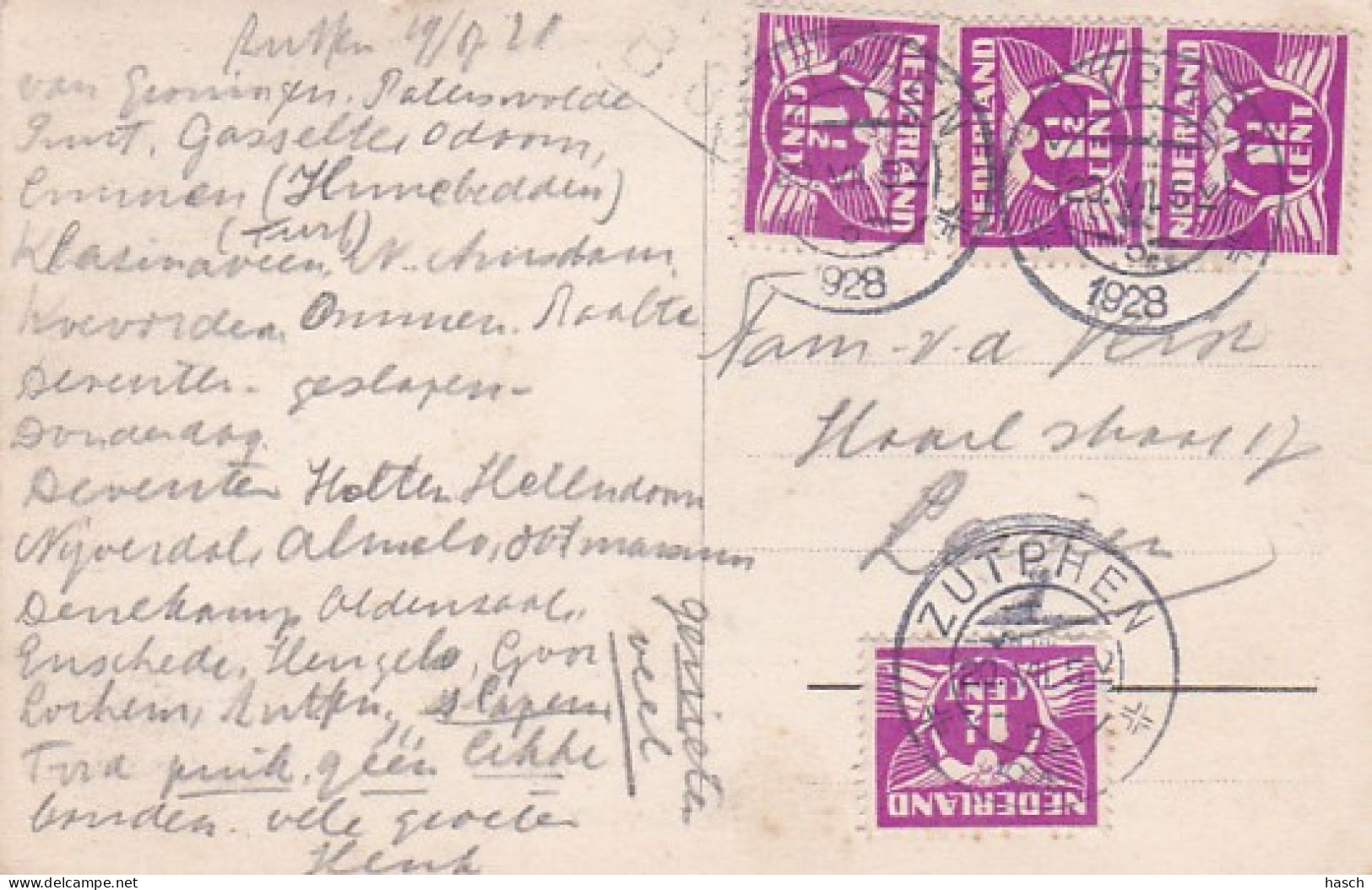 4842520Zutphen,  St. Walburgskerk.1928.(zie Hoeken) - Zutphen