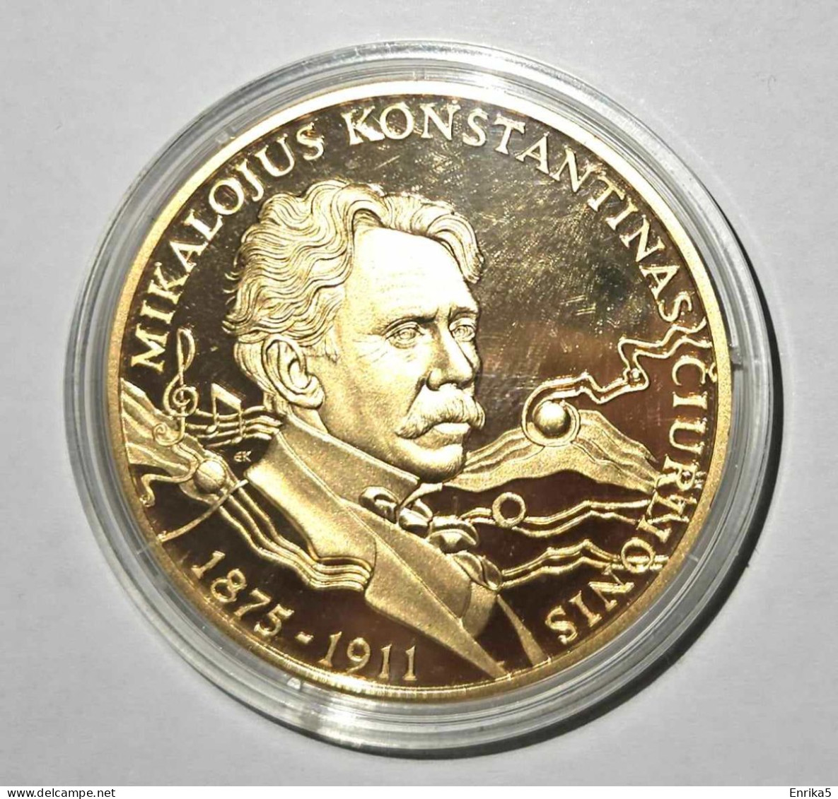The Medal Is Dedicated To The Famous Painter And Composer Mikalojas Konstantinis Čiurlionis - Andere - Europa