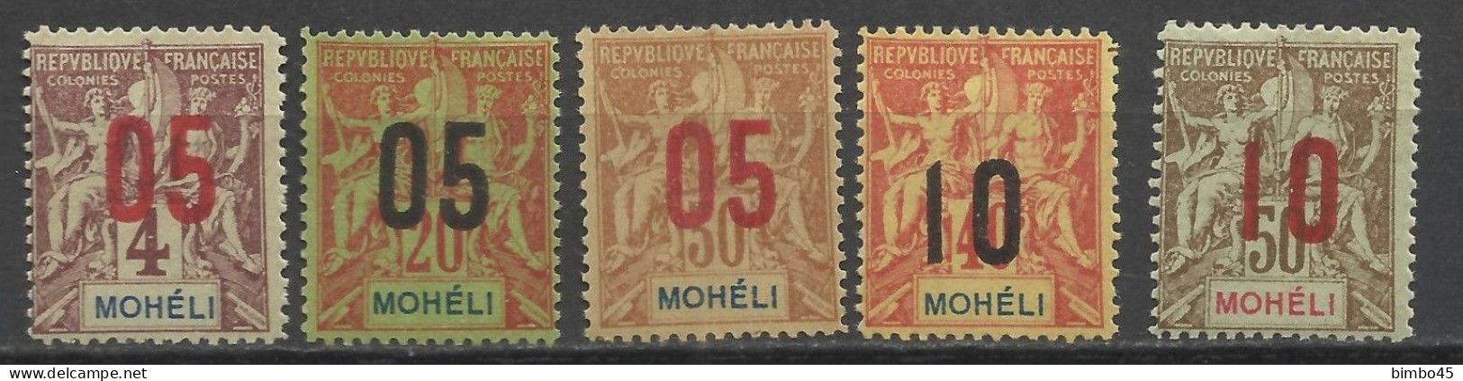 MOHELI COLONIES FRANCAISE --ALLEGORIE --1912 -- MNH / MLH - Forgery , Faux Fournier - Ungebraucht