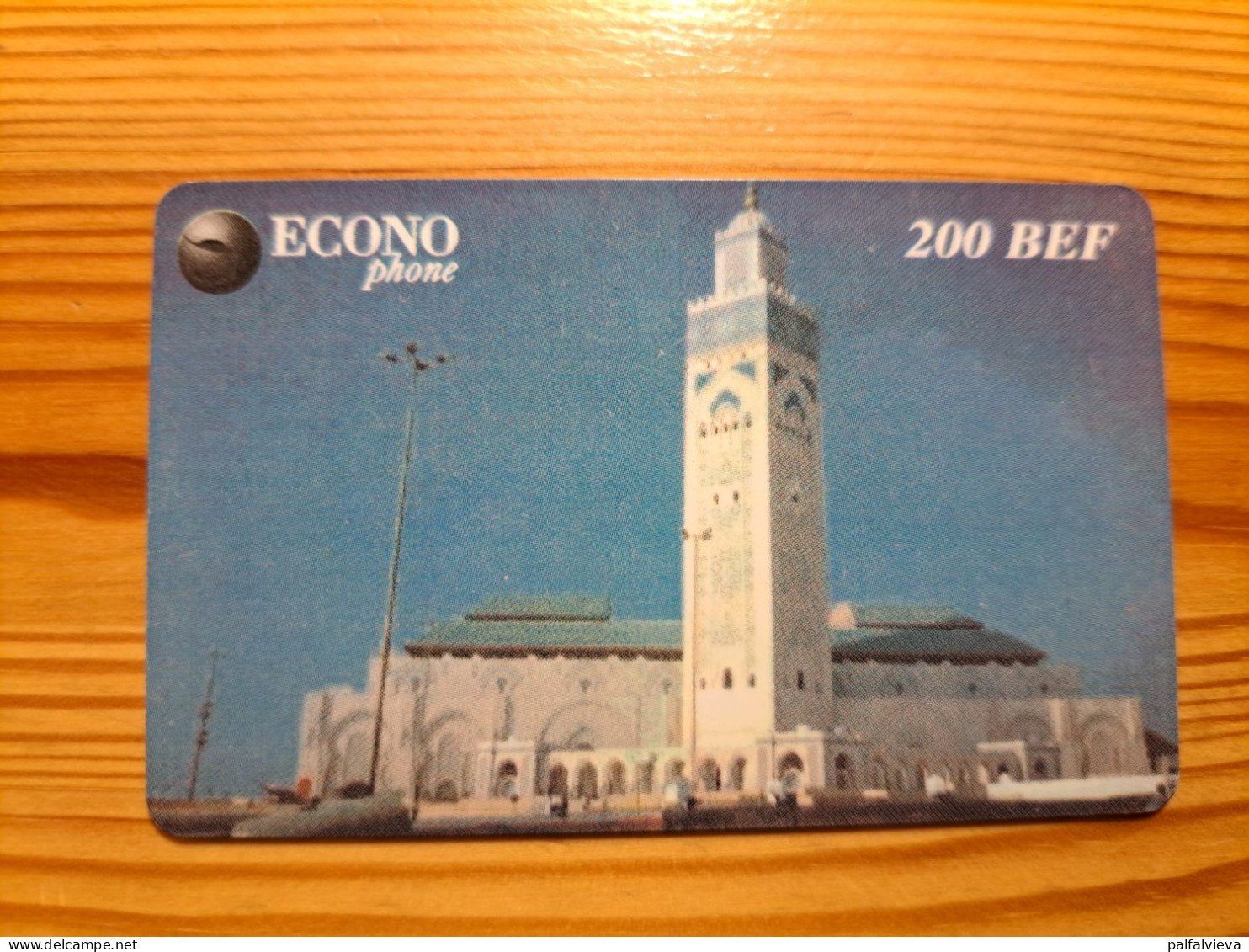 Prepaid Phonecard Belgium, Econo - Mosque Of Casablanca - Cartes GSM, Recharges & Prépayées