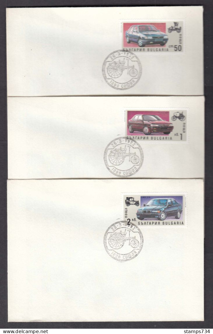 Bulgaria 1992 - Autos, Mi-Nr. 3968/73, 6 FDC - FDC