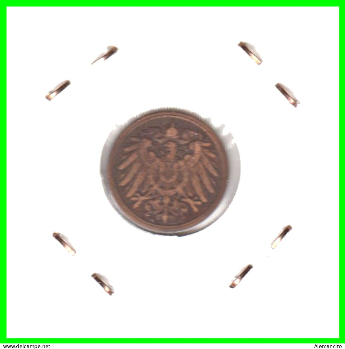 ALEMANIA – GERMANY - IMPERIO MONEDA DE COBRE DIAMETRO 17.5 Mm. DEL AÑO 1899 – CECA-A- KM-10  GOBERNANTE: WILHELM II - 1 Pfennig