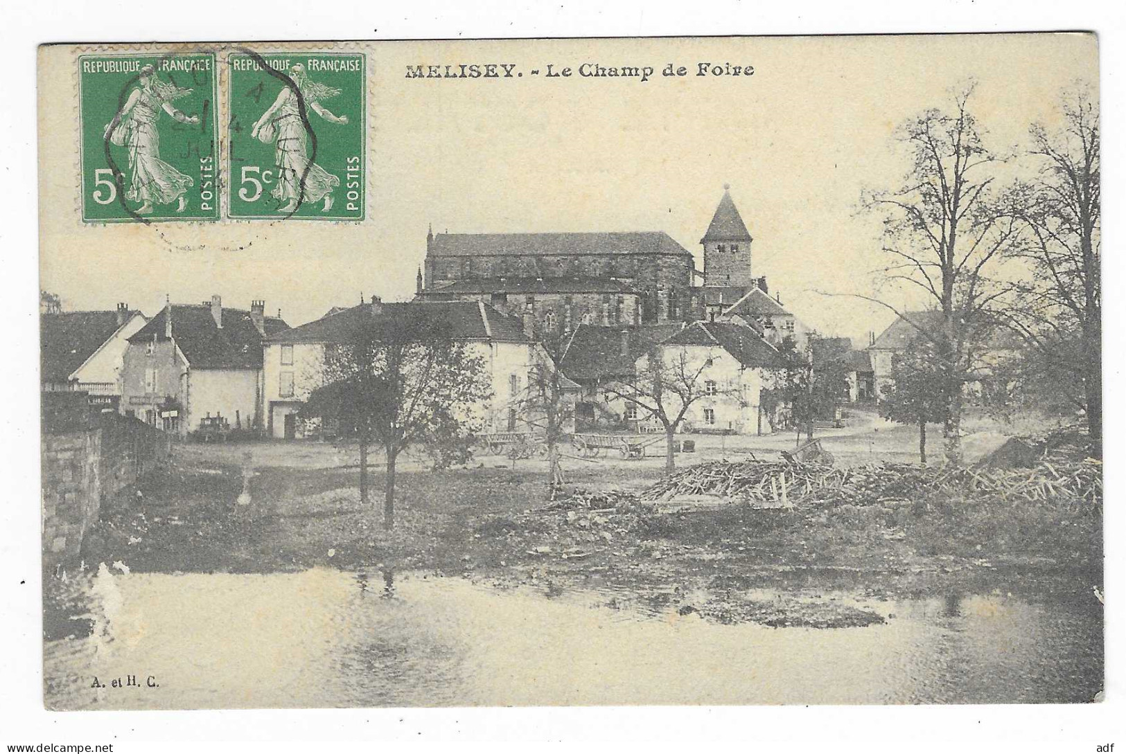 CPA MELISEY, LE CHAMP DE FOIRE, HAUTE SAONE 70 - Mélisey