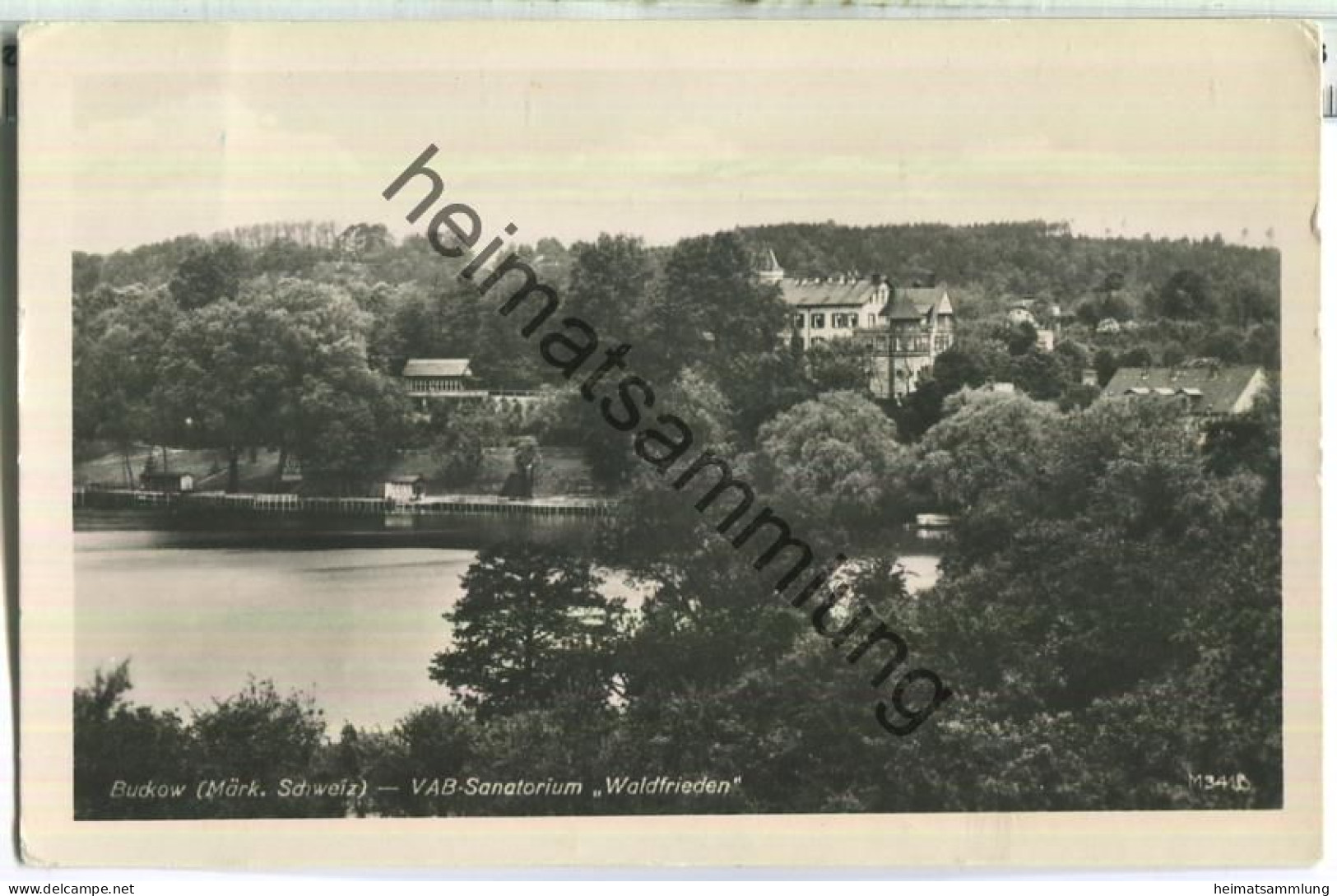 Buckow - VAB-Sanatorium Waldfrieden - Foto-Ansichtskarte - Verlag Rudolf Lambeck Dahlewitz - Buckow