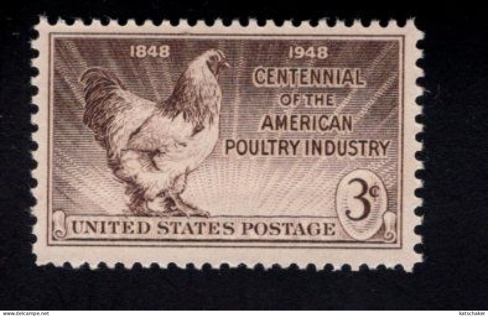 203709563 1948 SCOTT 968 (XX) USA POSTFRIS MINT NEVER HINGED   - Poultry Industry Birds FAUNA BIRDS - Nuevos