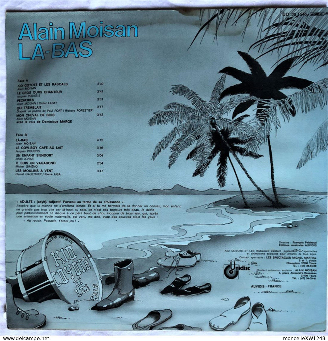 Alain Moisan - 33 T LP Kid Coyotte Et Les Rascals (1984) - Musiques Du Monde