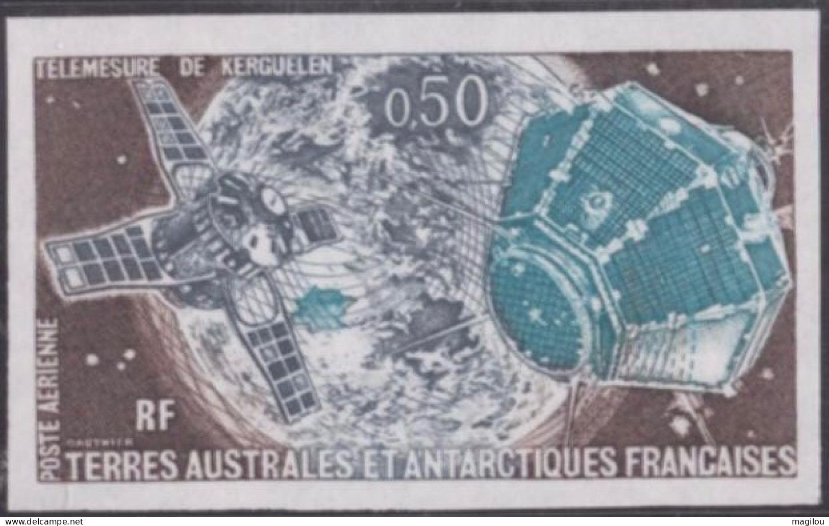 Essai De Couleur Multicolore  Taaf/fsat Space Cosmos Yvert PA 56 MNH **7 - Imperforates, Proofs & Errors