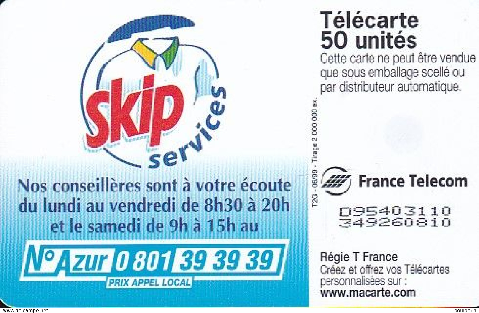 F981A  06/1999 - SKIP SERVICES - 50 OB2 - 1999