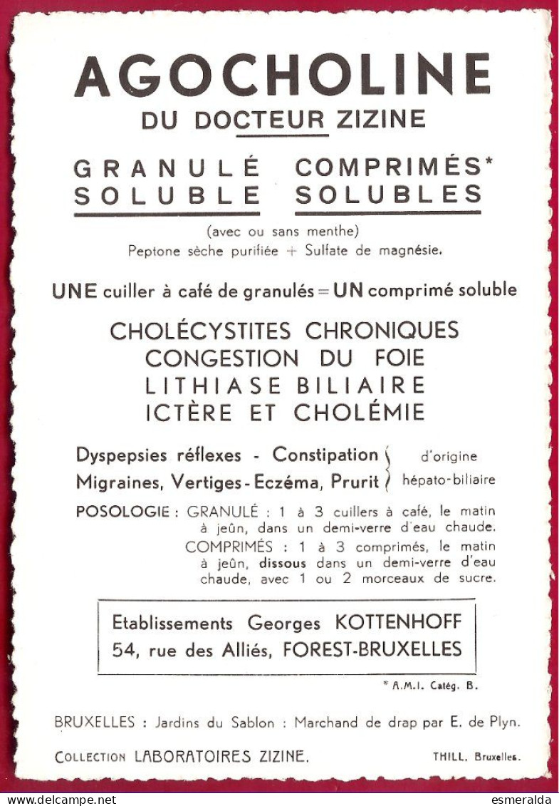 (MIG)  Collection Laboratoires Zizine.Ern.Thill- Bruxelles,Jardins Du Sablon-Marchand De Drap Par E.de Plyn - Collezioni