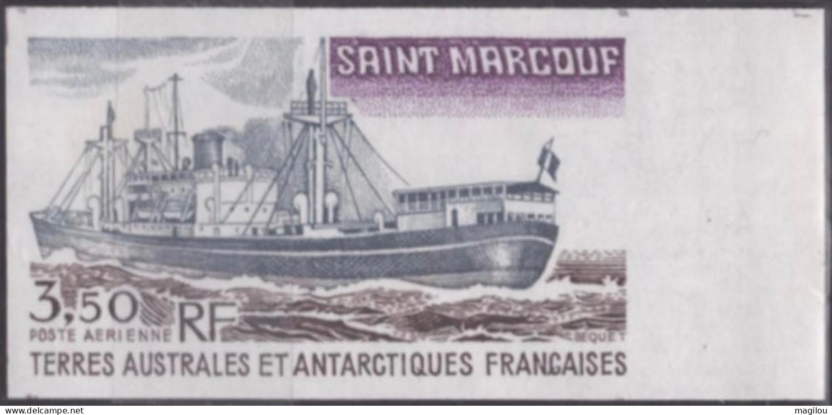 Essai De Couleur Multicolore Taaf/fsat Bateau Saint Marcouf Yvert PA 63 MNH ** - Imperforates, Proofs & Errors