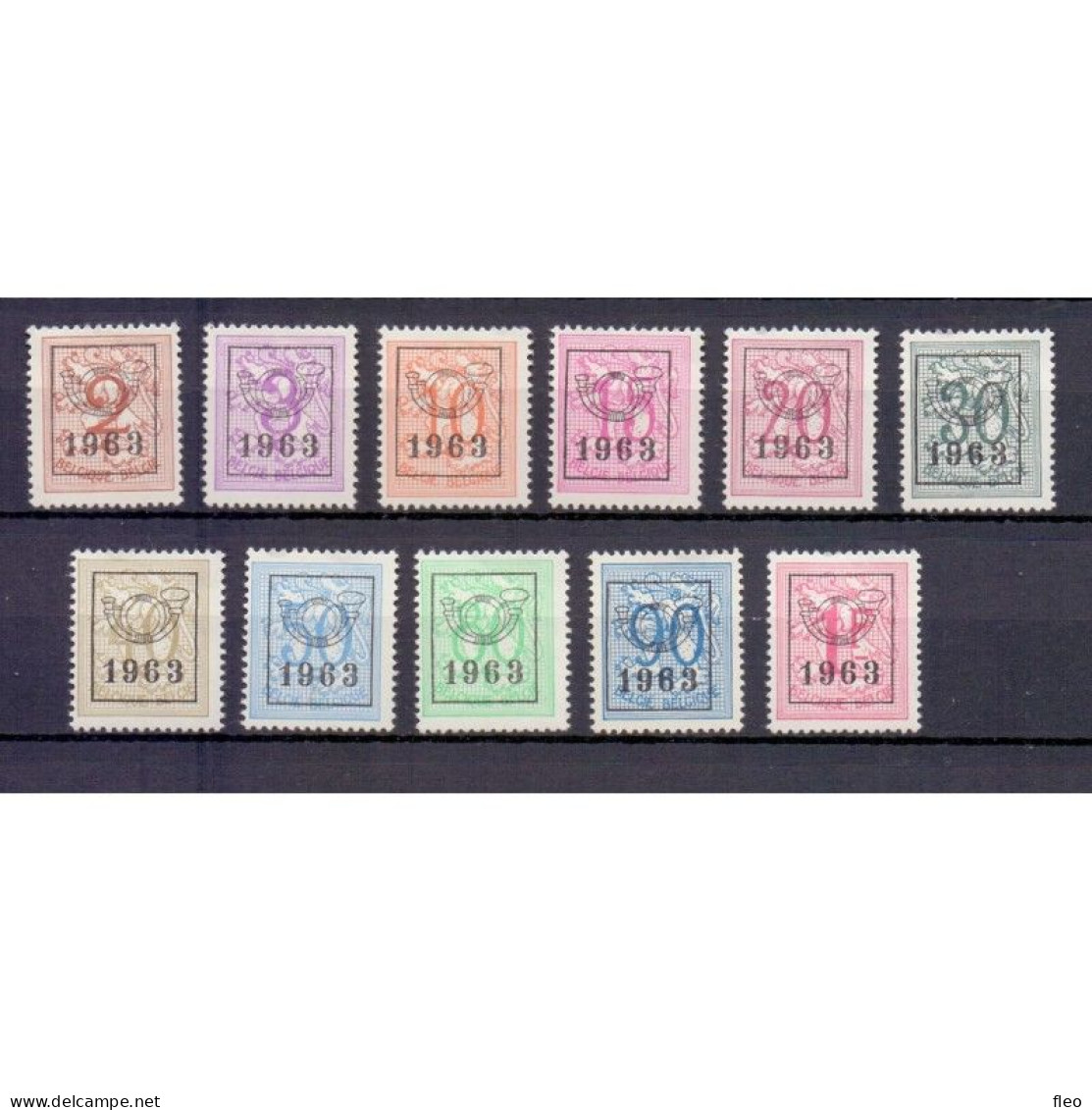 1963 N° PRE736/46 POSTFRIS** - Typografisch 1951-80 (Cijfer Op Leeuw)