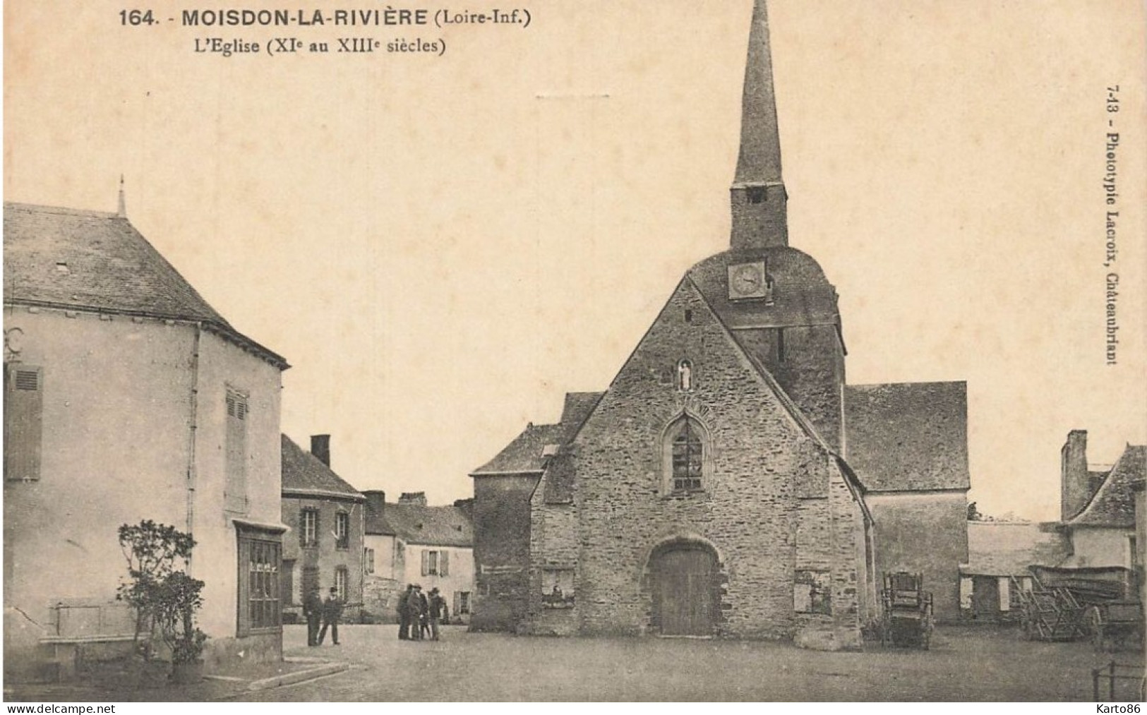 Moisdon La Rivière * La Place De L'église Du Village * Villageois - Moisdon La Riviere