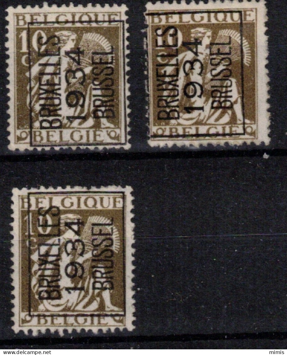 BELGIQUE      1934       PREO  N°  337a ** - Typo Precancels 1932-36 (Ceres And Mercurius)