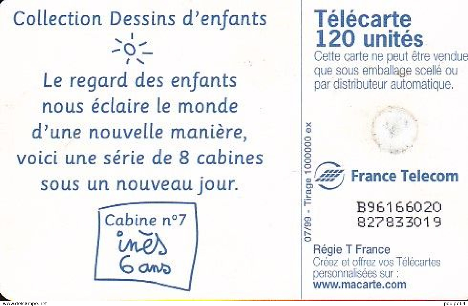 F987 07/1999 - CABINE INÉS - 50 GEM1 - 1999