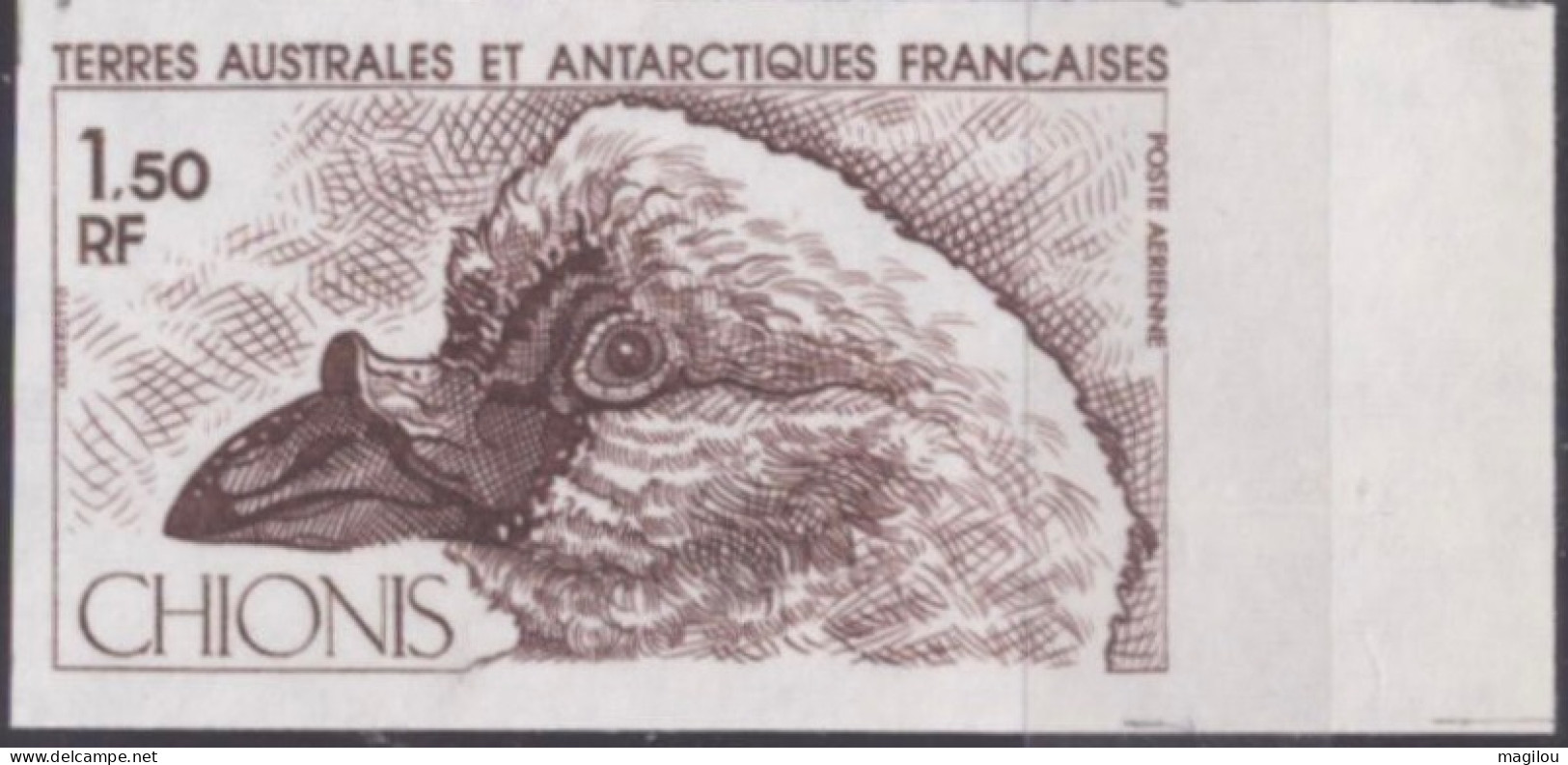 Essai De Couleur Taaf/fsat Oiseau Chionis  Yvert PA 67 MNH **4 - Imperforates, Proofs & Errors