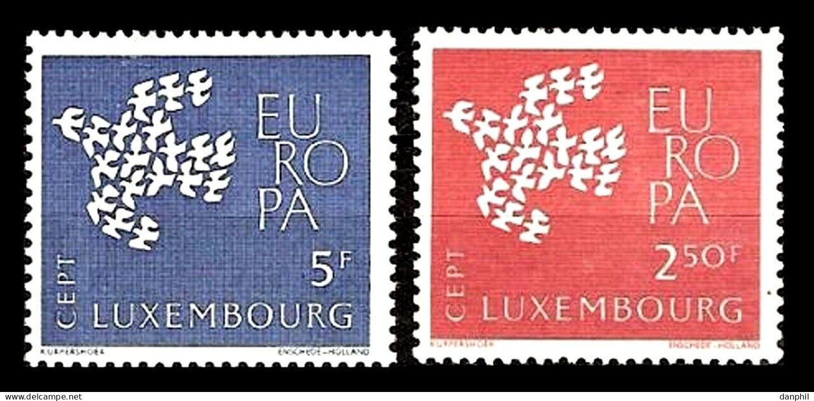 Luxembourg 1961 Europa CEPT (**)  Mi 647-48 - € 1,-; Y&T 600-01 - € 1,- - 1962