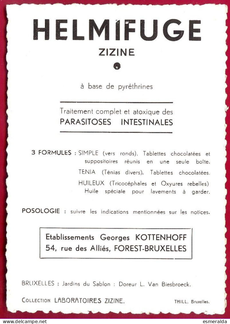 (MIG)  Collection Laboratoires Zizine. Ern.Thill- Bruxelles,Jardins Du Sablon-Doreur, L.Van Biesbroeck - Verzamelingen