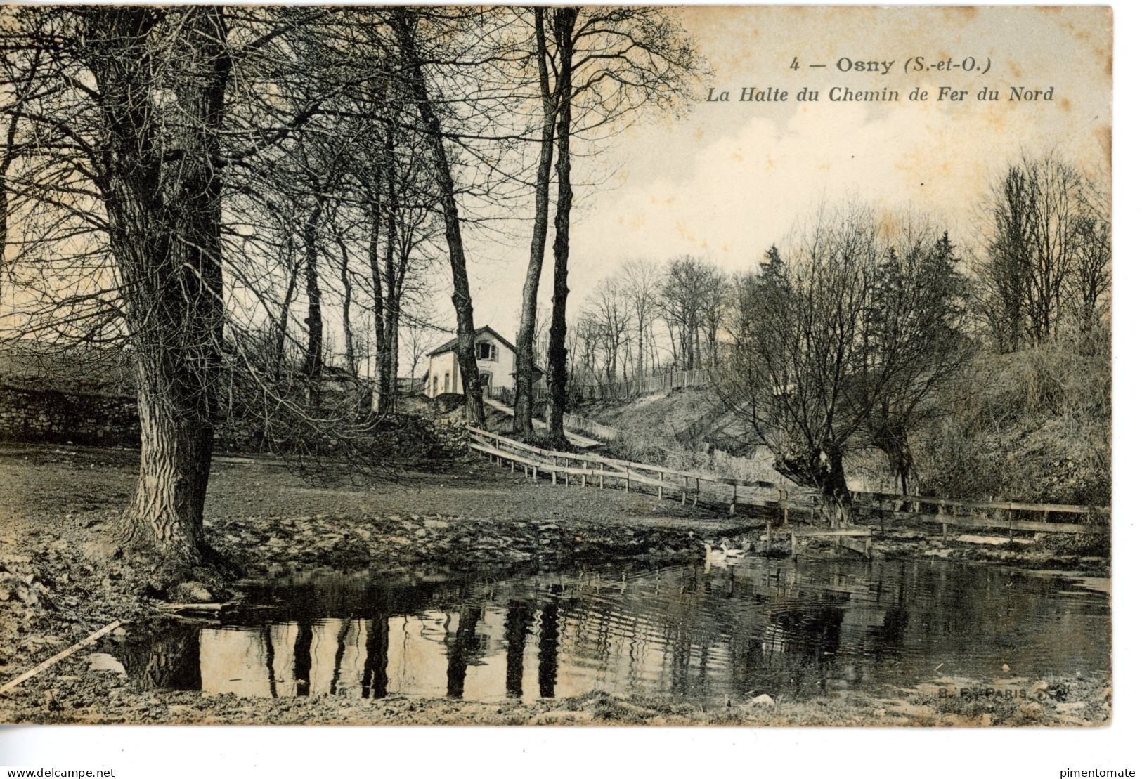 OSNY LA HALTE DU CHEMIN DE FER DU NORD - Osny