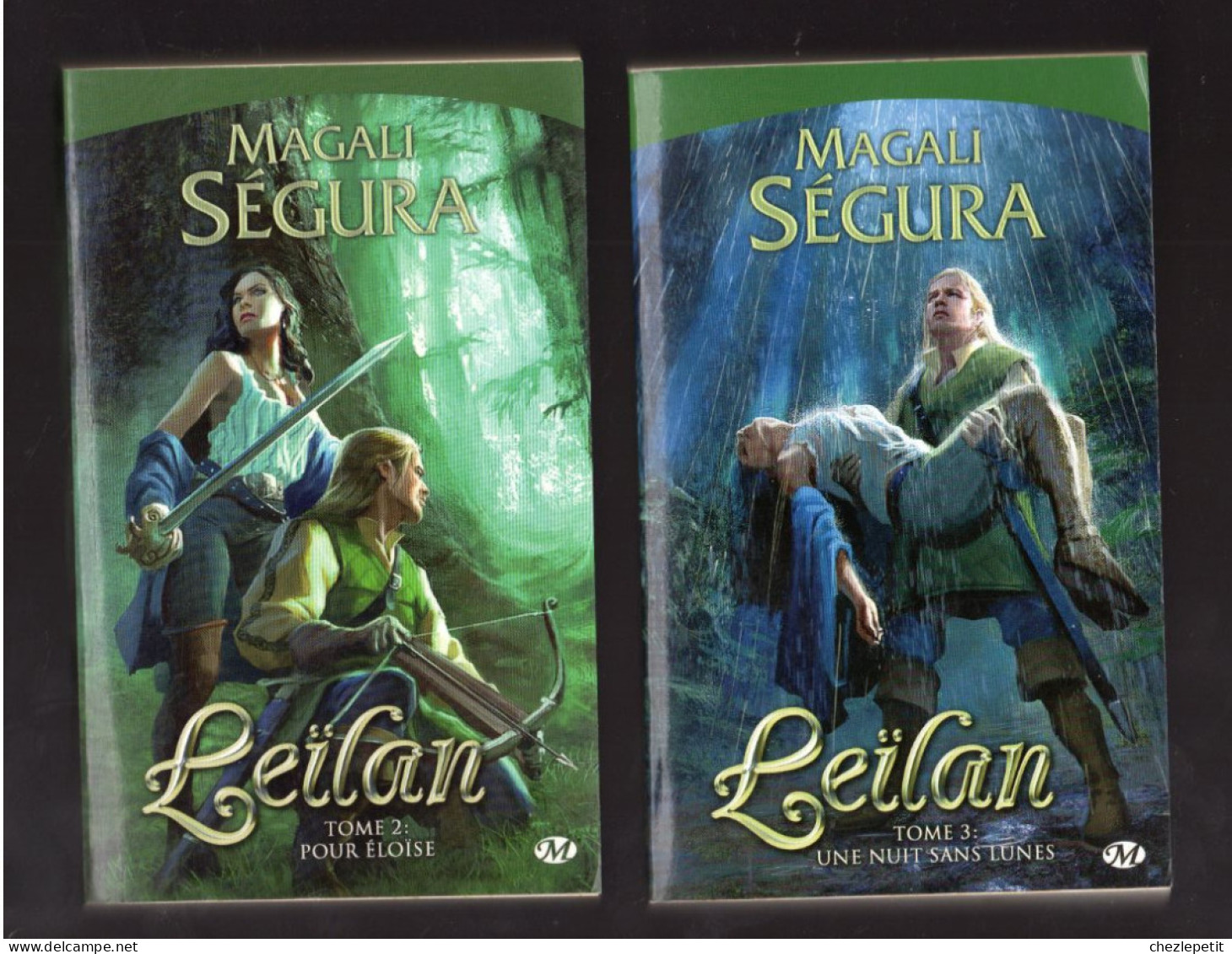 MAGALI SEGURA LEILAN Tomes 2+3 Pour éloïse Une Nuit Sans Lunes Milady 2009 - Fantastic