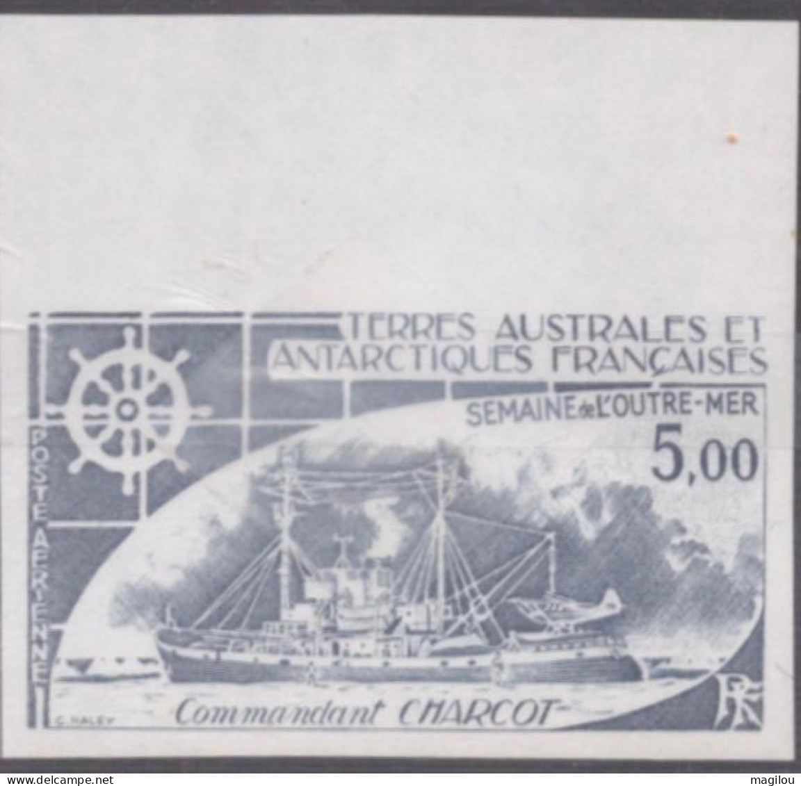 Essai De Couleur Taaf/fsat Bateau Commandant Charcot Yvert PA 72 MNH **2 - Imperforates, Proofs & Errors