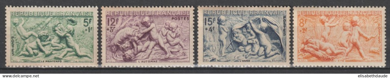 LIVRAISON GRATUITE A PARTIR DE 5 EUR D'ACHAT ! - 1949 - SERIE COMPLETE YVERT N°859/862 ** MNH - COTE = 13 EUR. - SAISONS - Unused Stamps