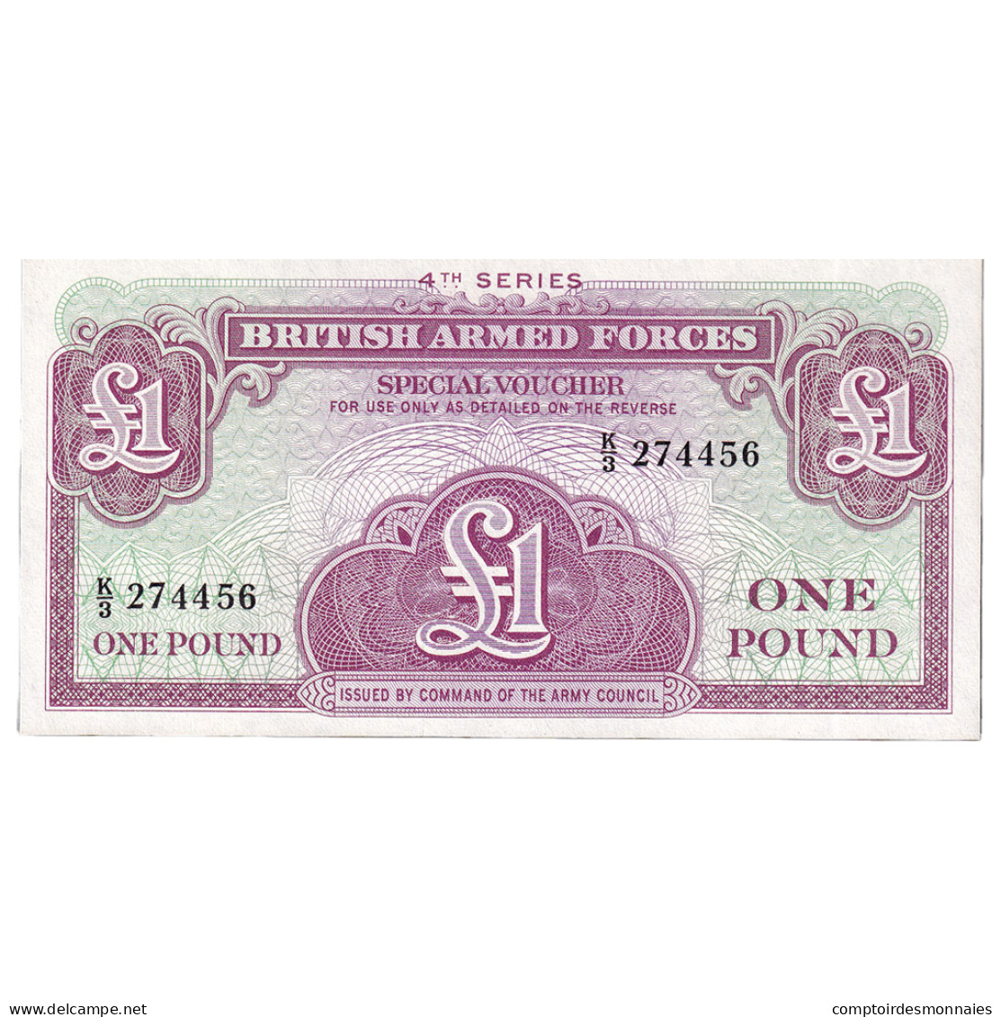 Billet, Grande-Bretagne, 1 Pound, Undated (1962), KM:M36a, NEUF - British Armed Forces & Special Vouchers