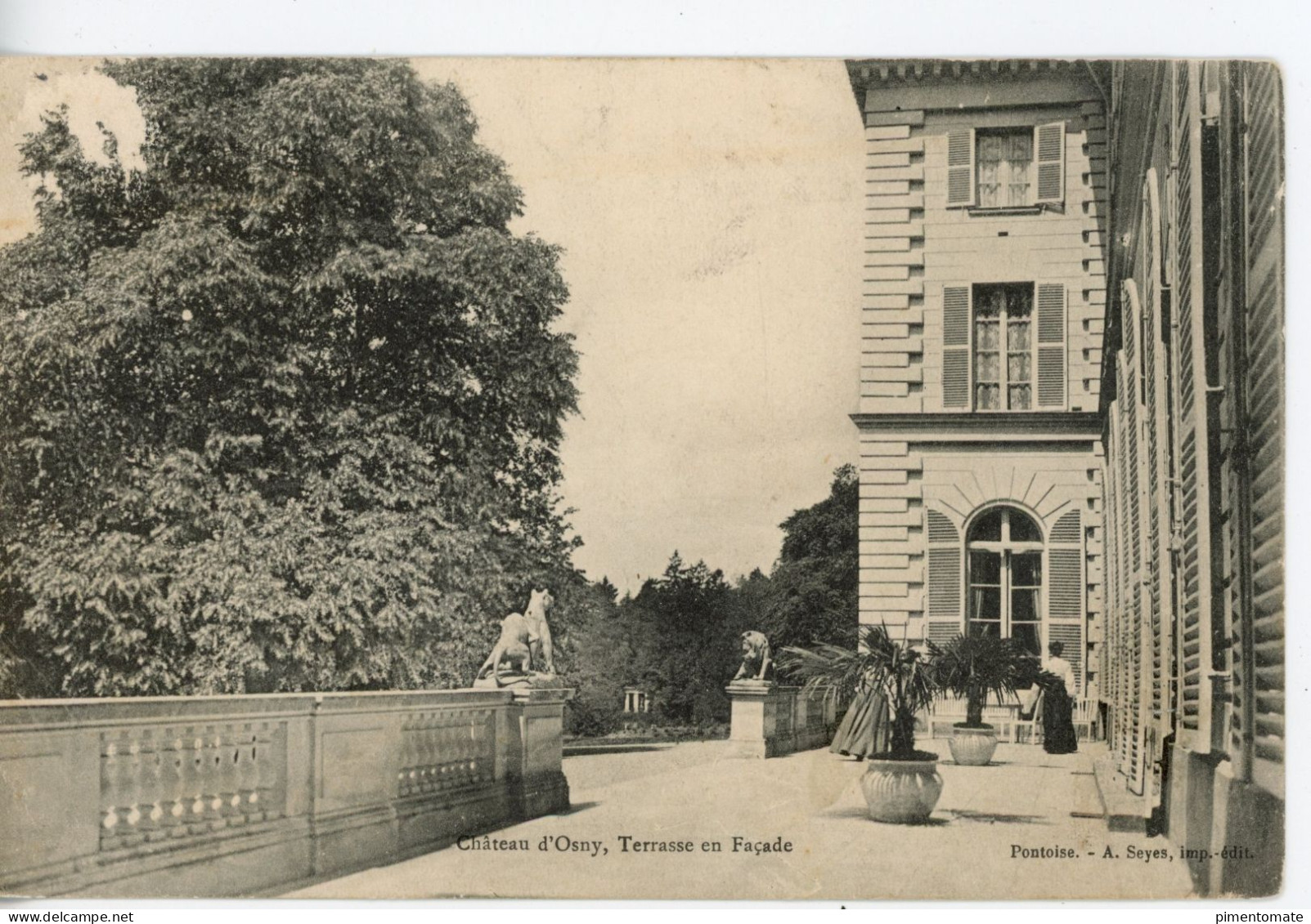 CHATEAU D'OSNY TERRASSE EN FACADE - Osny