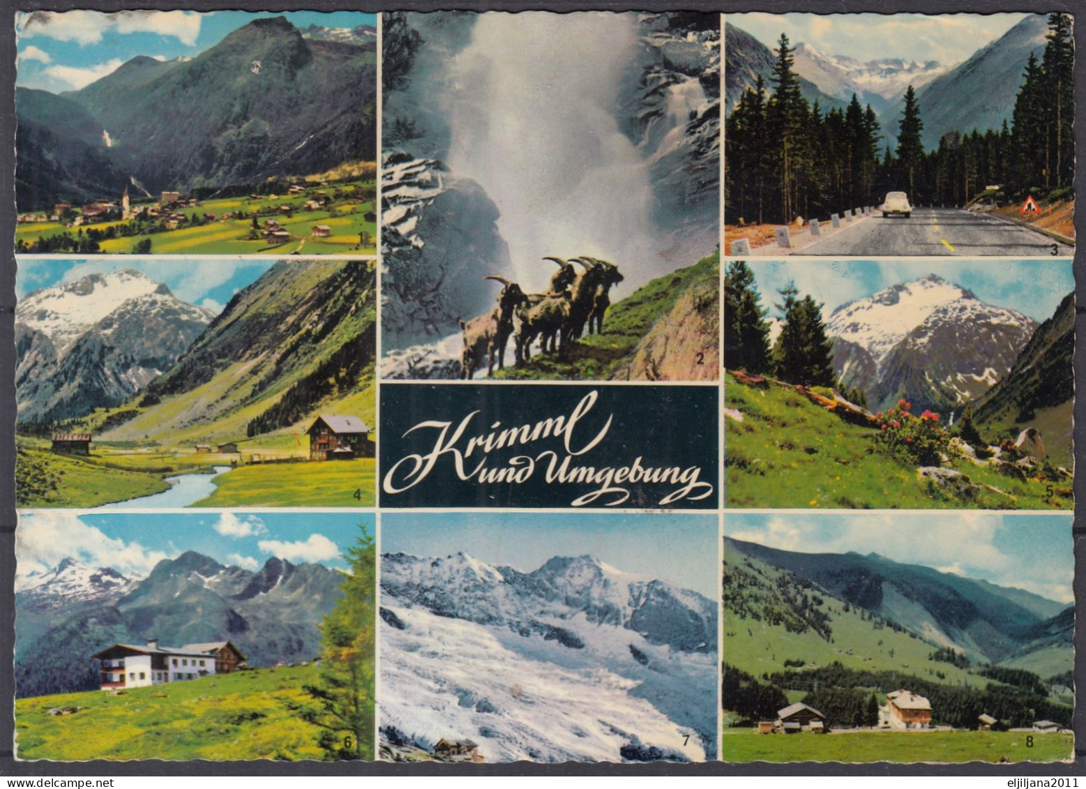 Austria / Österreich 1970 ⁕ KRIMML Und UMGEBUNG ⁕ Postcard With Stamp - Krimml