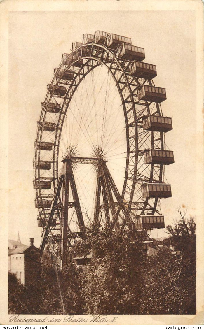 Austria Postcard Wien Prater Riesenrad - Prater