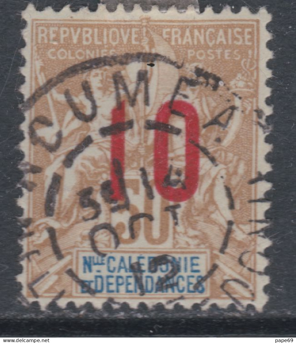 Nlle Calédonie N° 109 O Partie Série : Type Groupe Surchargés : 10 Sur 50 C , Oblitéré,  TB - Used Stamps