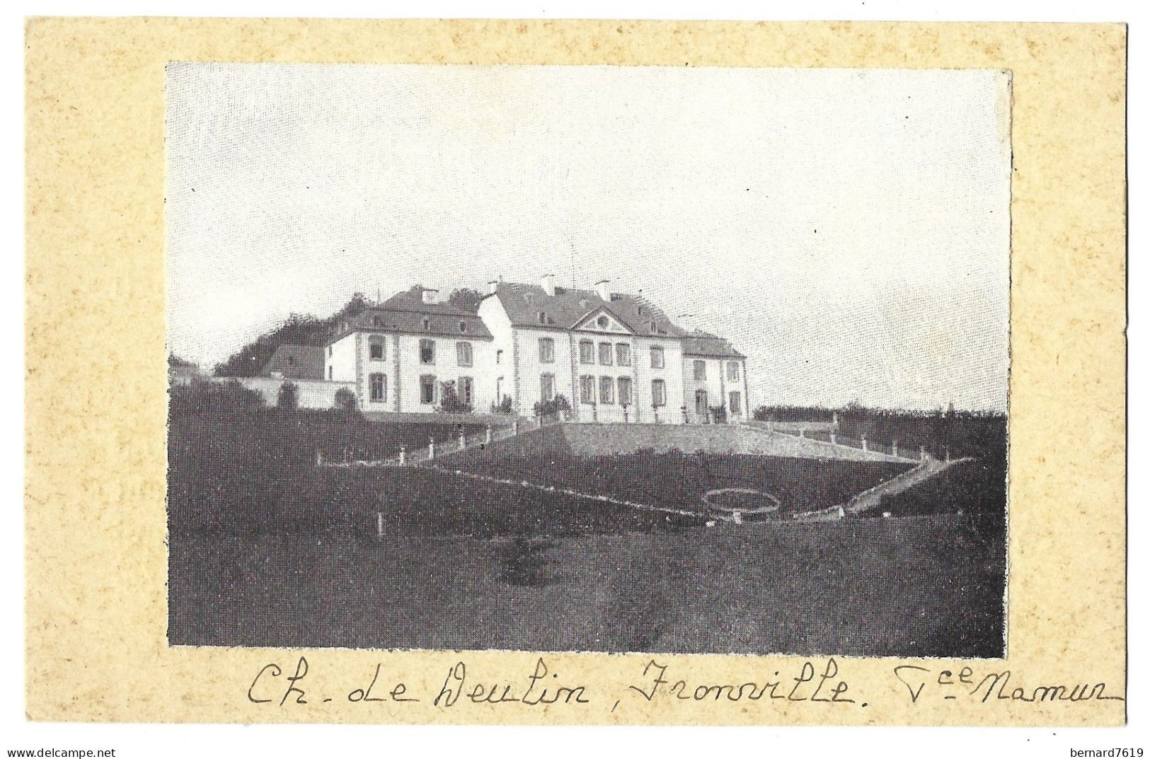 Belgique  -     Fronville  - Chateau De Deulin  - Verso  Secretariat Du Peuple  Section Feminine  Charleroy - Hotton