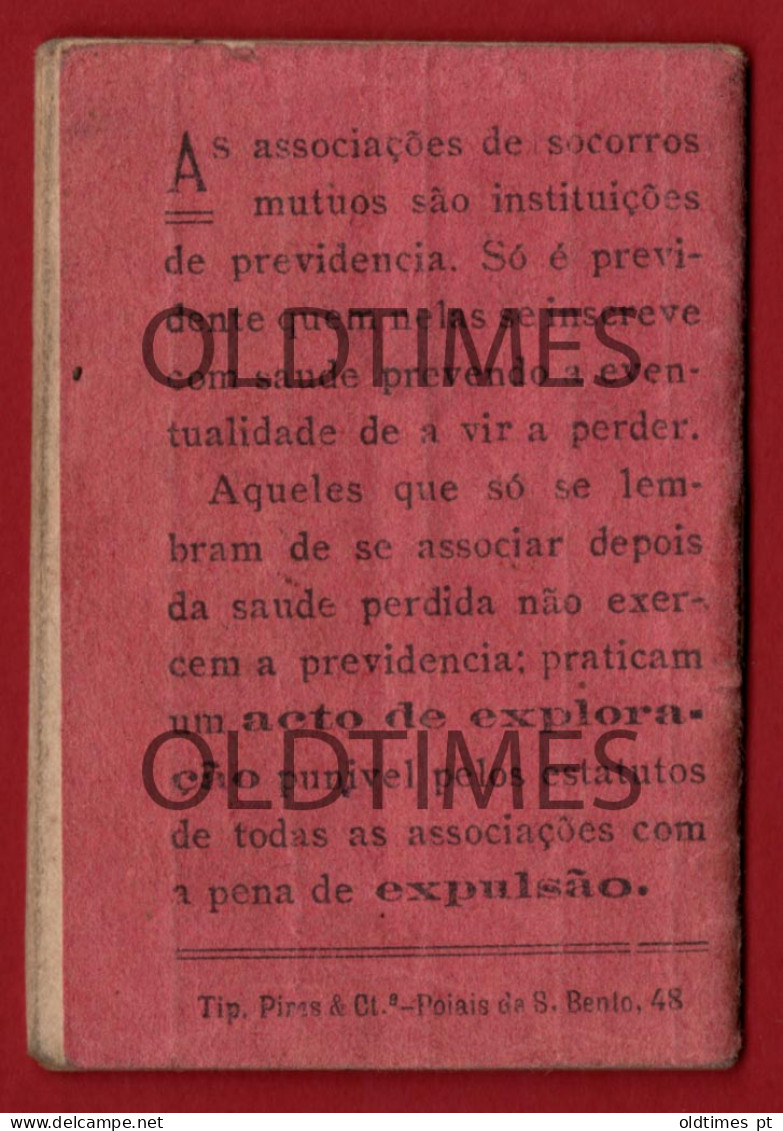 PORTUGAL - LISBOA - CALENDÁRIO - MUTUALISTA - 1918 - Tamaño Grande : ...-1900