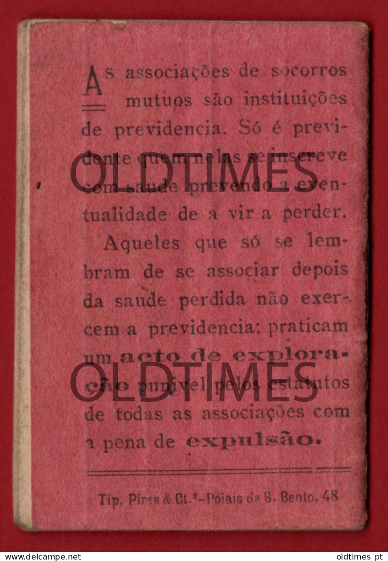 PORTUGAL - LISBOA - CALENDÁRIO - MUTUALISTA - 1918 - Grand Format : ...-1900