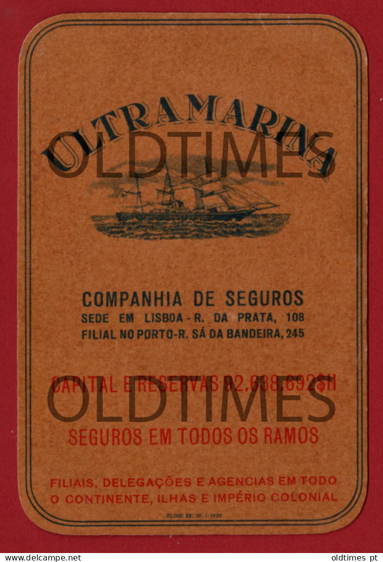 PORTUGAL - COMPANHIA DE SEGUROS " ULTRAMARINA " - 1950 CALENDÁRIO - Big : 1941-60