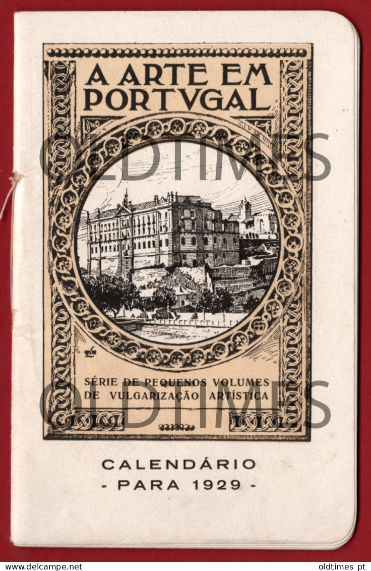 PORTUGAL - PORTO - " MARQUES ABREU " - A ARTE EM PORTUGAL - LUSTRAÇOES DE TERRAS PORTUGUESAS - 1929 CALENDÁRIO - Grossformat : 1921-40