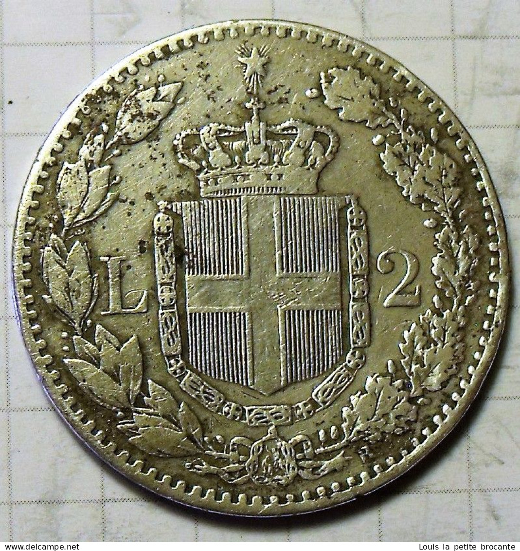 1 Pièce UMBERTO I Argent, 1887, 2 Lires - 1878-1900 : Umberto I.