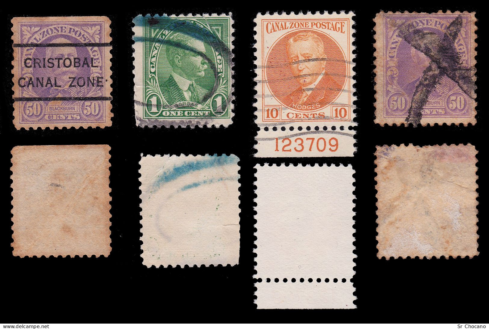 CANAL ZONE STAMPS.SET 13.USED - Kanalzone