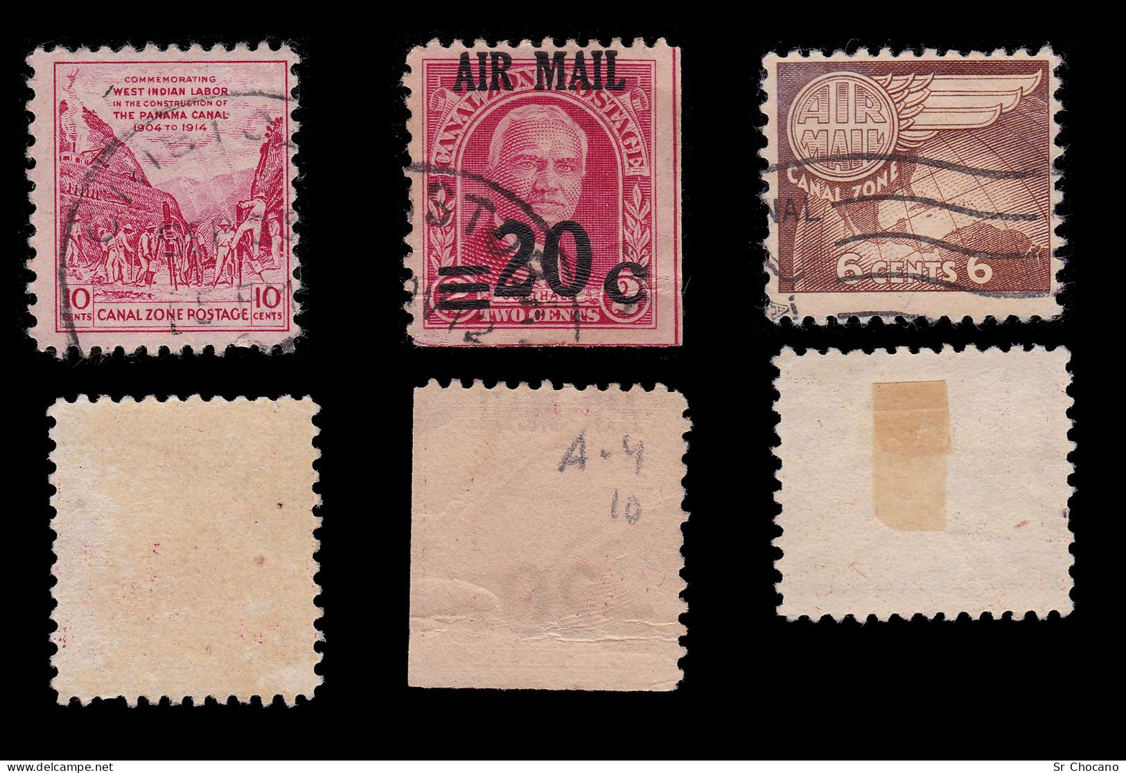 CANAL ZONE STAMPS.SET 13.USED - Kanalzone