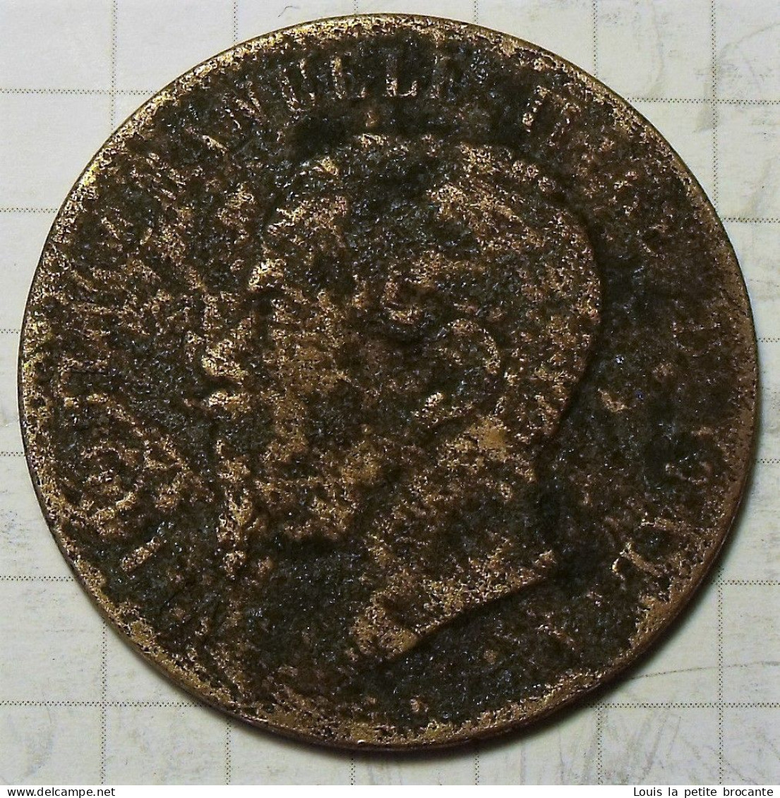 1 Lot De 5 Pièces, 1_Victor Emanuele II Bronze Ou Cuivre, 1867, 10 Centesimi, 1_Victor Emanuele II Cuivre, 1861, 5 Cente - Sammlungen