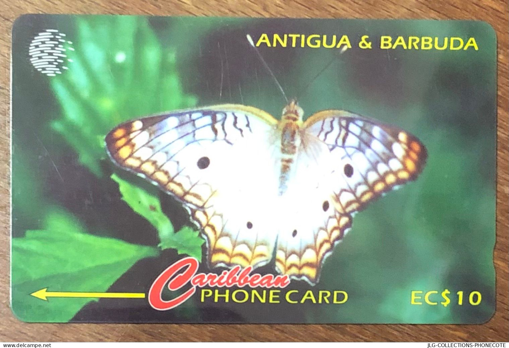 ANTIGUA & BARBUDA PAPILLON BUTTERFLY EC$ 10 CARIBBEAN CABLE & WIRELESS SCHEDA PREPAID TELECARTE TELEFONKARTE PHONECARD - Antigua And Barbuda