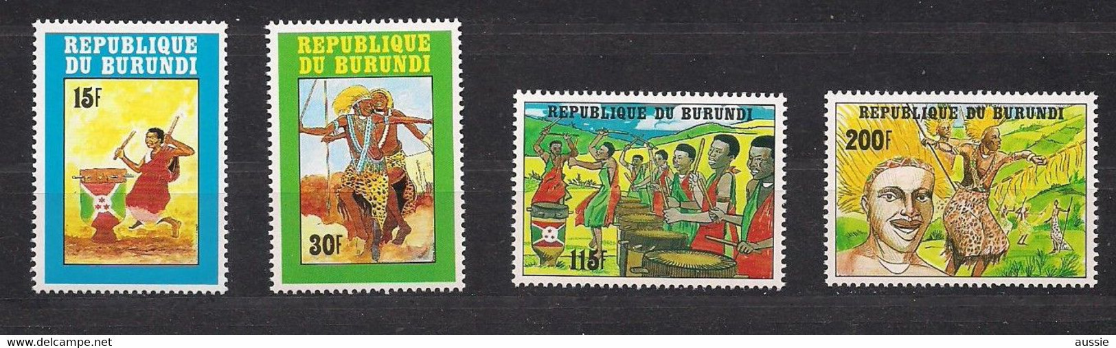 Burundi 1992 OCBn° 978-981 *** MNH Cote 22,50 € Dances Dansen Danses - Neufs