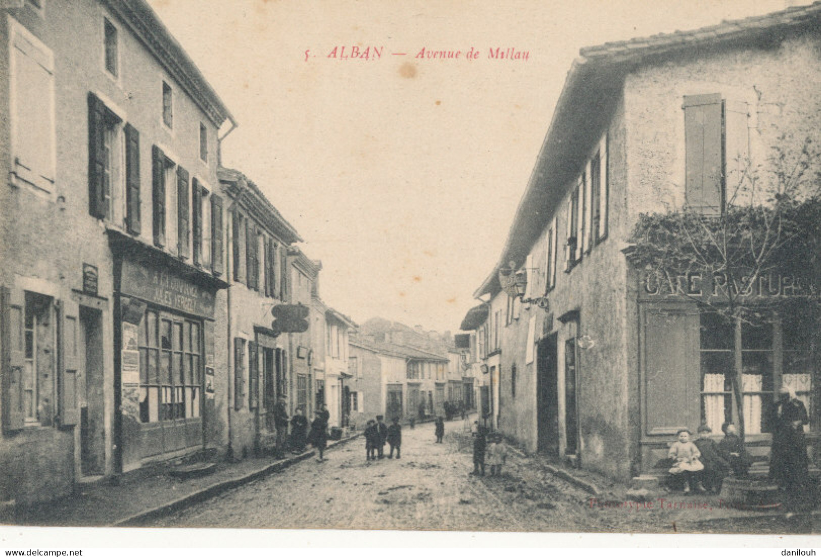 81 // ALBAN   Avenue De Millau  / Café Pasturel  - Alban