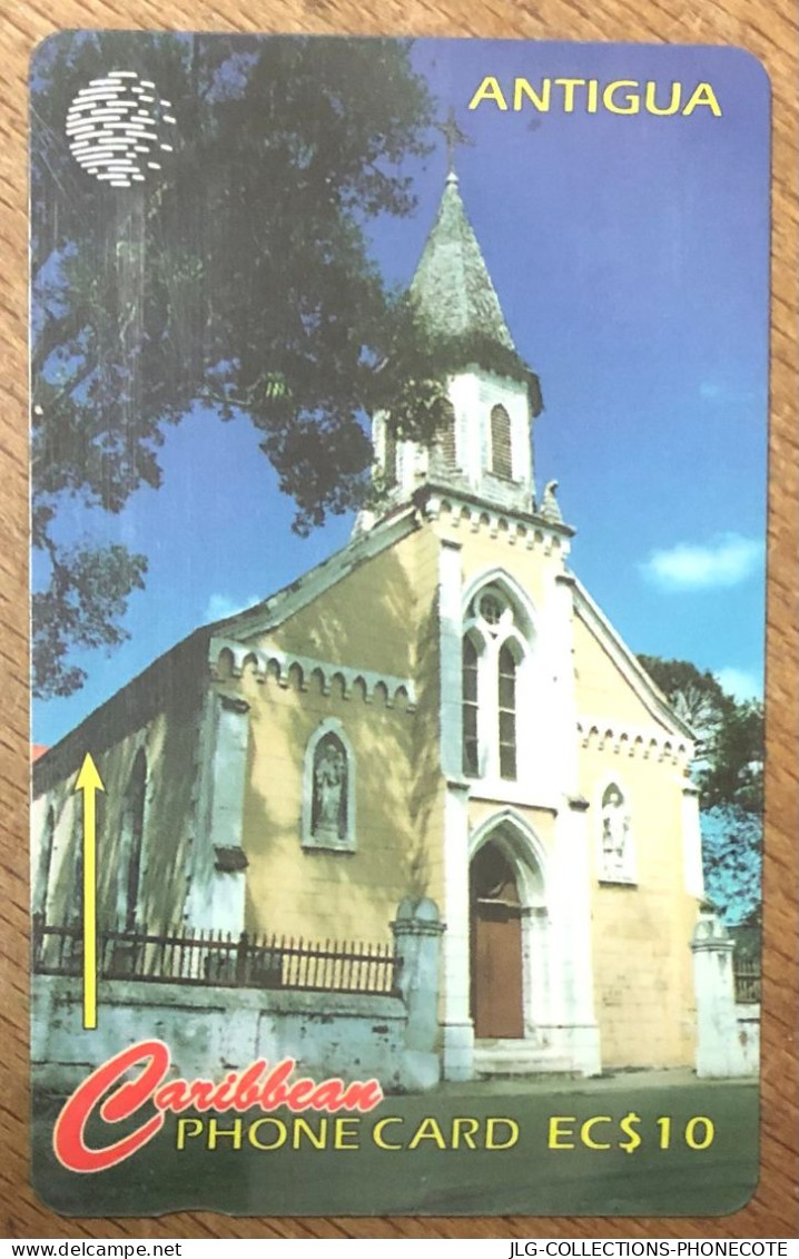 ANTIGUA CATHEDRAL EC$ 10 CARIBBEAN CABLE & WIRELESS SCHEDA PREPAID TELECARTE TELEFONKARTE PHONECARD - Antigua Y Barbuda