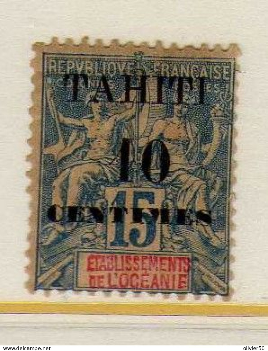 Tahiti  - 1903 - Timbre D'Oceanie - Surcharge -  Neuf* - MLH - Unused Stamps